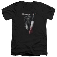 Halloween II Cold Gaze Men's 30/1 Cotton Slim V-Neck T-Shirt