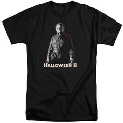 Halloween II Michael Myers Men's 18/1 Tall Cotton Short-Sleeve T-Shirt