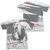 Halloween II Myers Mask (Front/Back Print) Men's Regular Fit Poly Cotton Short-Sleeve T-Shirt