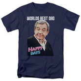 Happy Days Best Dad Men's 18/1 Cotton Short-Sleeve T-Shirt