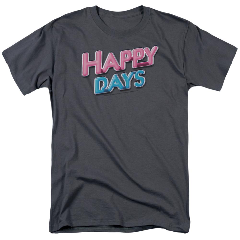 Happy Days Happy Days Logo Men's 18/1 Cotton Short-Sleeve T-Shirt