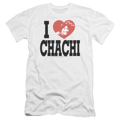 Happy Days I Heart Chachi Men's Ultra-Soft 30/1 Cotton Slim Short-Sleeve T-Shirt
