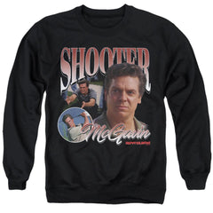 Happy Gilmore Shooter Tribute Men's Crewneck 50 50 Poly Long-Sleeve T-Shirt