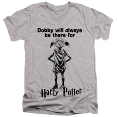 Harry Potter Always Be There Men's 30/1 Cotton Slim V-Neck T-Shirt