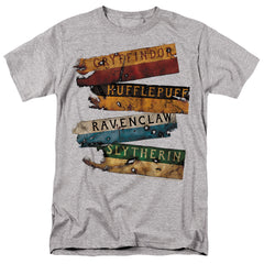 Harry Potter Burnt Banners Men's 18/1 Cotton Short-Sleeve T-Shirt