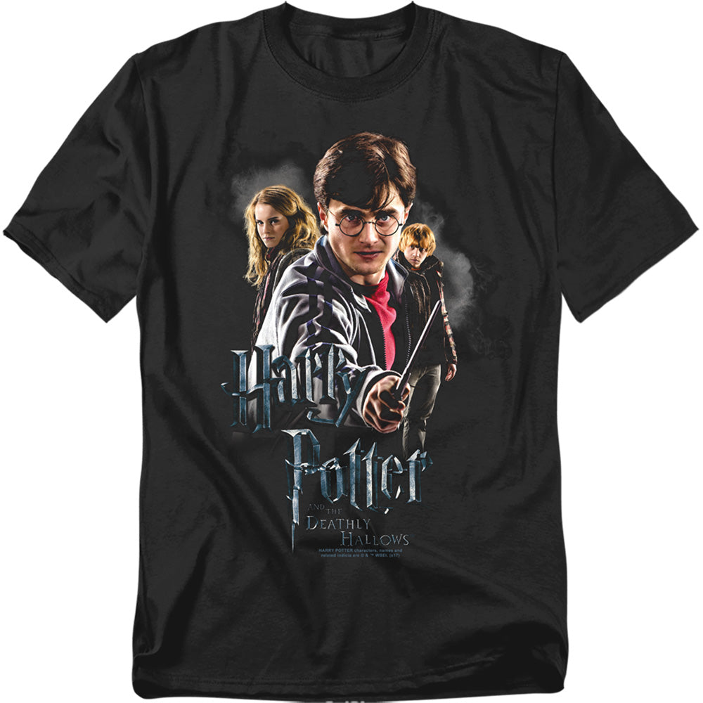 Harry Potter Deathly Hollows Cast Men's 18/1 Cotton Short-Sleeve T-Shirt