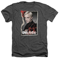Harry Potter Draco Frame Men's 30/1 Heather 60 40 Poly Short-Sleeve T-Shirt