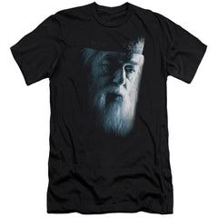 Harry Potter Dumbledore Face Men's Ultra-Soft 30/1 Cotton Slim Short-Sleeve T-Shirt