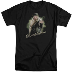 Harry Potter Dumbledore Wand Men's 18/1 Tall Cotton Short-Sleeve T-Shirt