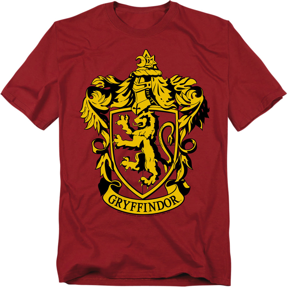 Harry Potter Gryffindor Crest Men's 18/1 Cotton Short-Sleeve T-Shirt