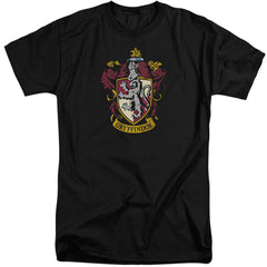 Harry Potter Gryffindor Crest Men's 18/1 Tall Cotton Short-Sleeve T-Shirt