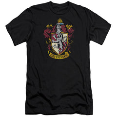 Harry Potter Gryffindor Crest Men's Ultra-Soft 30/1 Cotton Slim Short-Sleeve T-Shirt