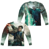 Harry Potter Harry Vs Voldemort Men's Regular Fit Polyester Long-Sleeve T-Shirt