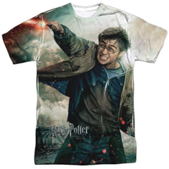 Harry Potter Harry Vs Voldemort Men's Regular Fit Polyester Short-Sleeve T-Shirt