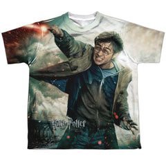 Harry Potter Harry Vs Voldemort Youth Regular Fit Poly Short-Sleeve T-Shirt