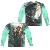 Harry Potter Hermione Final Battle (Front/Back Print) Men's Regular Fit Polyester Long-Sleeve T-Shirt