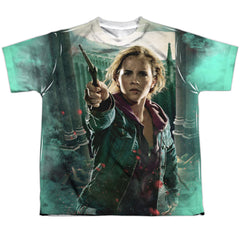 Harry Potter Hermione Final Battle Youth Regular Fit Poly Short-Sleeve T-Shirt