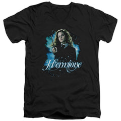 Harry Potter Hermione Ready Men's 30/1 Cotton Slim V-Neck T-Shirt