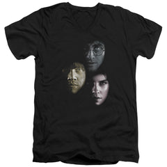 Harry Potter Hero Heads Men's 30/1 Cotton Slim V-Neck T-Shirt