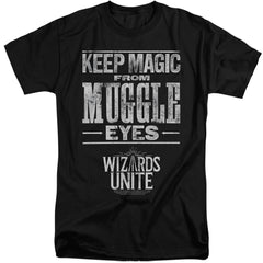 Harry Potter Hidden Magic Men's 18/1 Tall Cotton Short-Sleeve T-Shirt