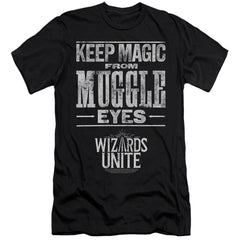 Harry Potter Hidden Magic Men's Ultra-Soft 30/1 Cotton Slim Short-Sleeve T-Shirt