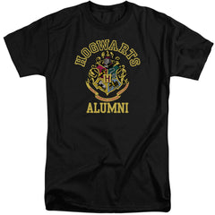 Harry Potter Hogwarts Alumni Crest Men's 18/1 Tall Cotton Short-Sleeve T-Shirt