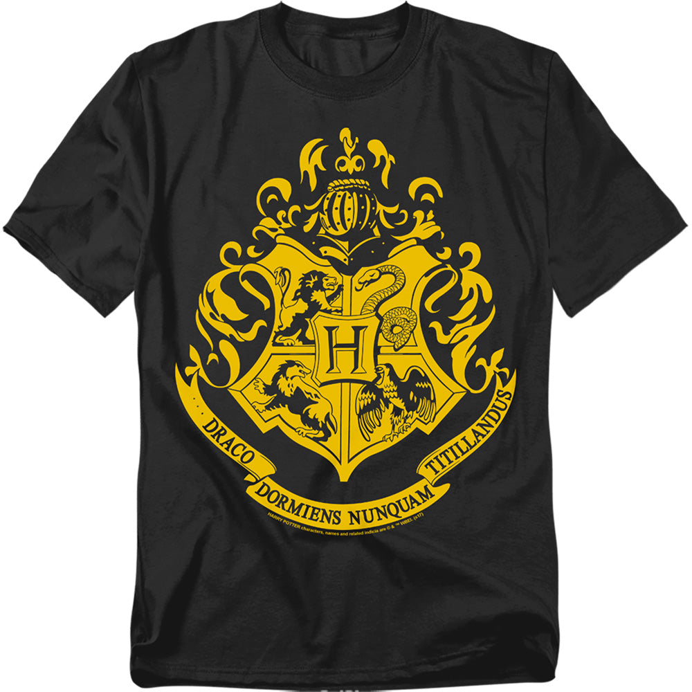 Harry Potter Hogwarts Crest Men's 18/1 Cotton Short-Sleeve T-Shirt