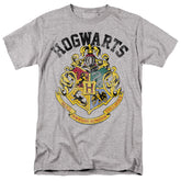 Harry Potter Hogwarts Crest Men's 18/1 Cotton Short-Sleeve T-Shirt