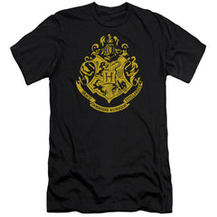 Harry Potter Hogwarts Crest Men's Ultra-Soft 30/1 Cotton Slim Short-Sleeve T-Shirt