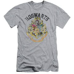 Harry Potter Hogwarts Crest Men's Ultra-Soft 30/1 Cotton Slim Short-Sleeve T-Shirt