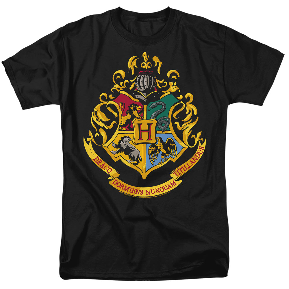 Harry Potter Hogwarts School Crest Men's 18/1 Cotton Short-Sleeve T-Shirt