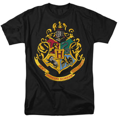 Harry Potter Hogwarts School Crest Men's 18/1 Cotton Short-Sleeve T-Shirt