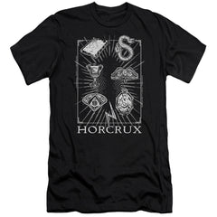 Harry Potter Horcrux Symbols Men's Ultra-Soft 30/1 Cotton Slim Short-Sleeve T-Shirt