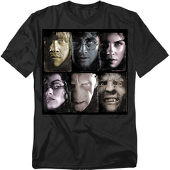 Harry Potter Horizontal Heads Men's 18/1 Cotton Short-Sleeve T-Shirt