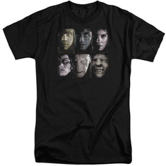 Harry Potter Horizontal Heads Men's 18/1 Tall Cotton Short-Sleeve T-Shirt
