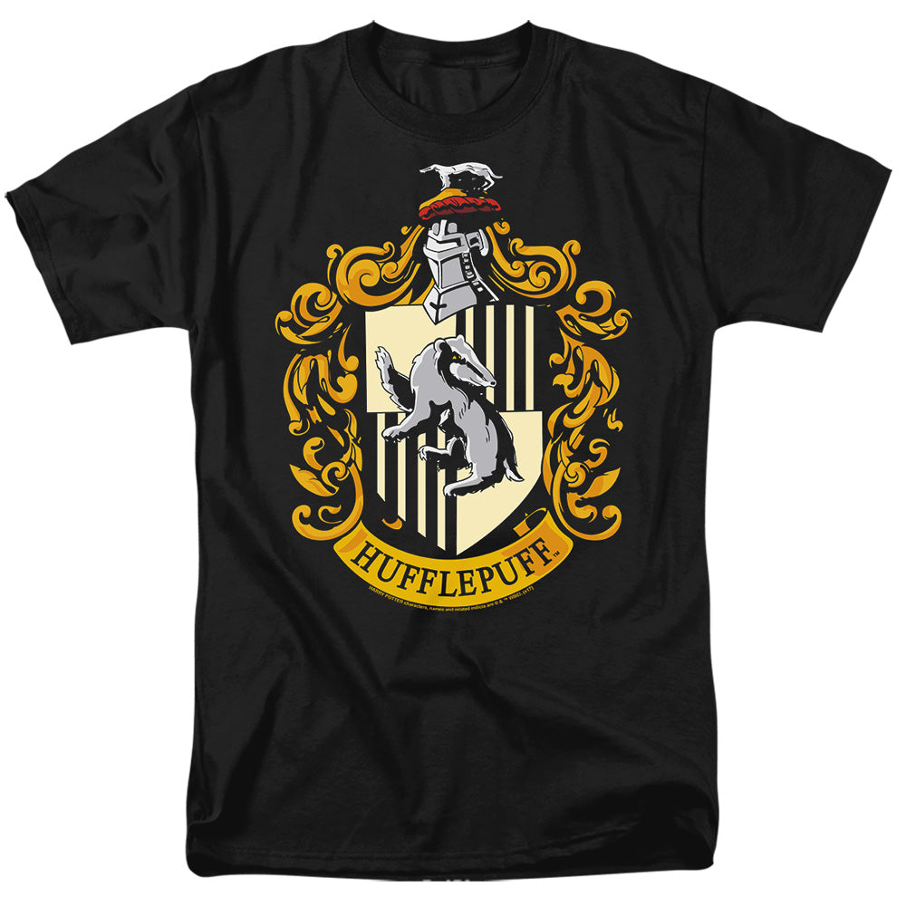 Harry Potter Hufflepuff Crest Men's 18/1 Cotton Short-Sleeve T-Shirt