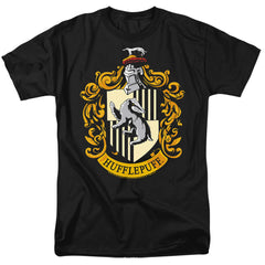 Harry Potter Hufflepuff Crest Men's 18/1 Cotton Short-Sleeve T-Shirt