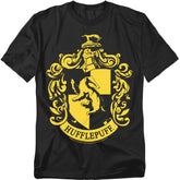 Harry Potter Hufflepuff Crest Men's 18/1 Cotton Short-Sleeve T-Shirt