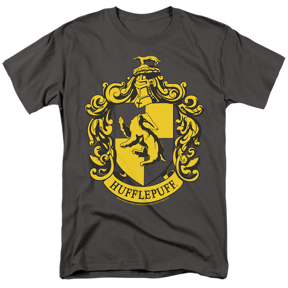 Harry Potter Hufflepuff Crest Men's 18/1 Cotton Short-Sleeve T-Shirt
