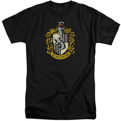 Harry Potter Hufflepuff Crest Men's 18/1 Tall Cotton Short-Sleeve T-Shirt
