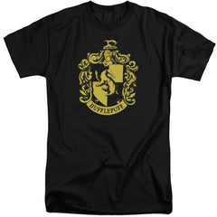 Harry Potter Hufflepuff Crest Men's 18/1 Tall Cotton Short-Sleeve T-Shirt