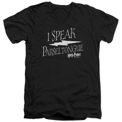 Harry Potter I Speak Parseltongue Men's 30/1 Cotton Slim V-Neck T-Shirt