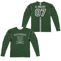 Harry Potter Malfoy Sweater (Front/Back Print) Men's Regular Fit Polyester Long-Sleeve T-Shirt