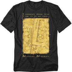 Harry Potter Marauders Map Interior Words Men's 18/1 Cotton Short-Sleeve T-Shirt