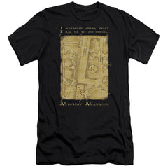 Harry Potter Marauders Map Interior Words Men's Ultra-Soft 30/1 Cotton Slim Short-Sleeve T-Shirt
