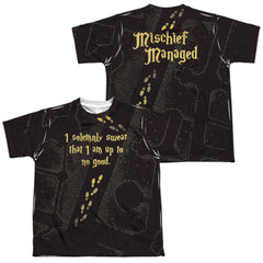 Harry Potter Marauders Map Youth Regular Fit Poly Short-Sleeve T-Shirt