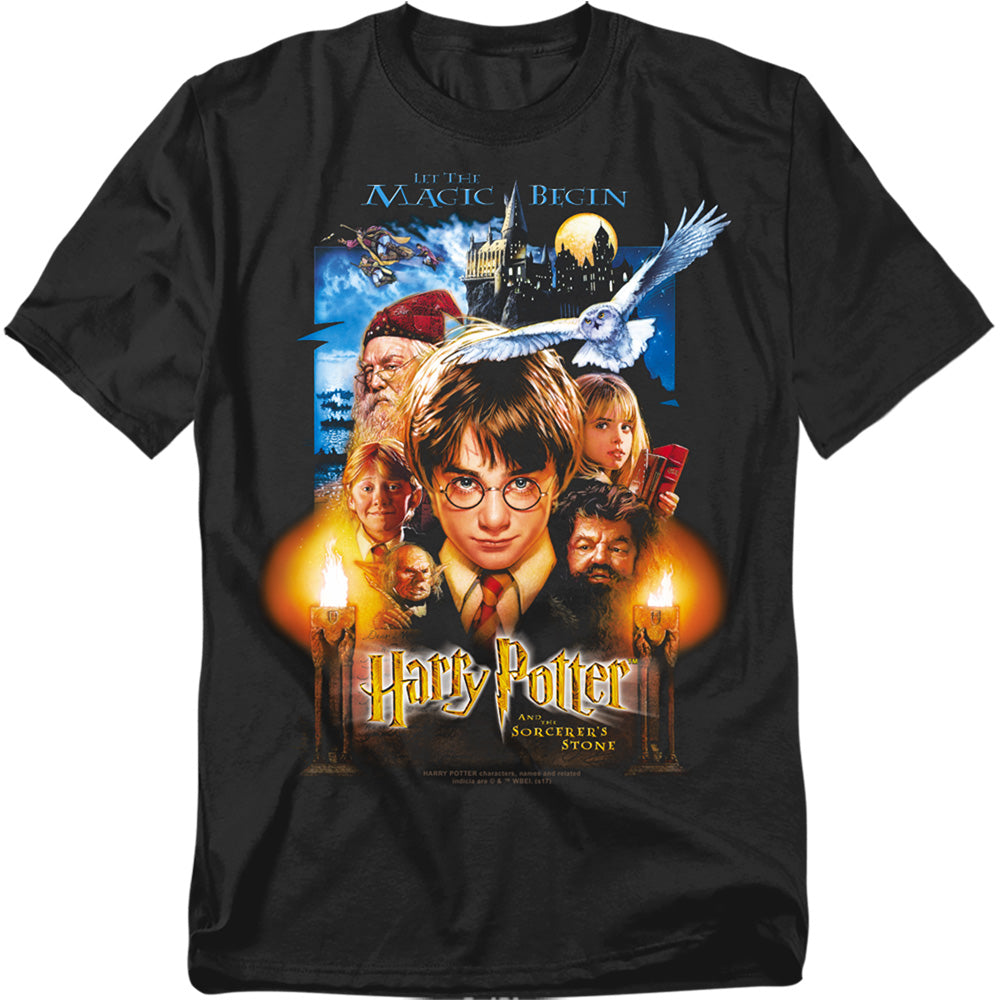 Harry Potter Movie Poster Men's 18/1 Cotton Short-Sleeve T-Shirt