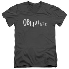 Harry Potter Obliviate Men's 30/1 Cotton Slim V-Neck T-Shirt