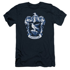 Harry Potter Ravenclaw Crest Men's Ultra-Soft 30/1 Cotton Slim Short-Sleeve T-Shirt