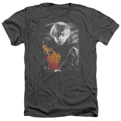 Harry Potter Ron Portrait Men's 30/1 Heather 60 40 Poly Short-Sleeve T-Shirt